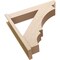 Ekena Millwork 8-in W x 42-in D x 42-in H Balboa Slat Rough Cedar Woodgrain TimberThane Outlooker, Primed Tan OUTUR080X42X42BOA24RCPR - alternate 4